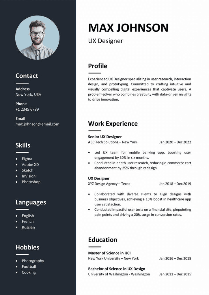 Resume preview